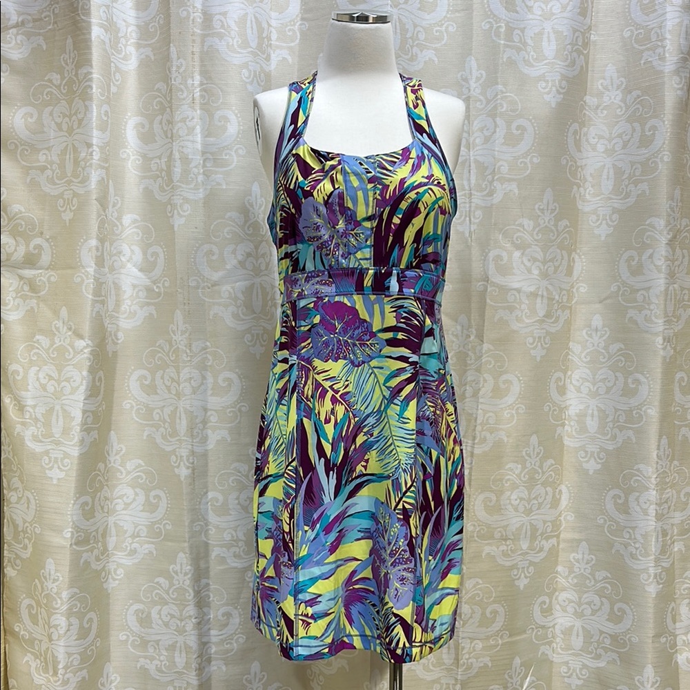 Title Nine Tropical Print Halter Dress